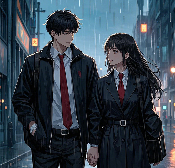 帅T小乐和美P小拉雨后浪漫漫步